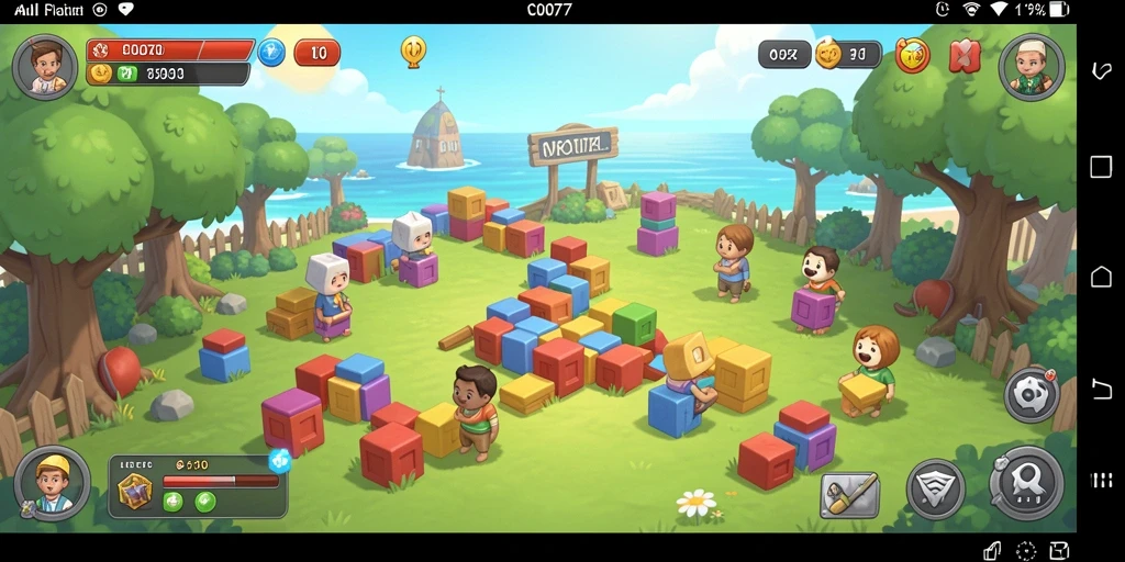 Tampilan gameplay seru dari C0077 yang menantang pemain.