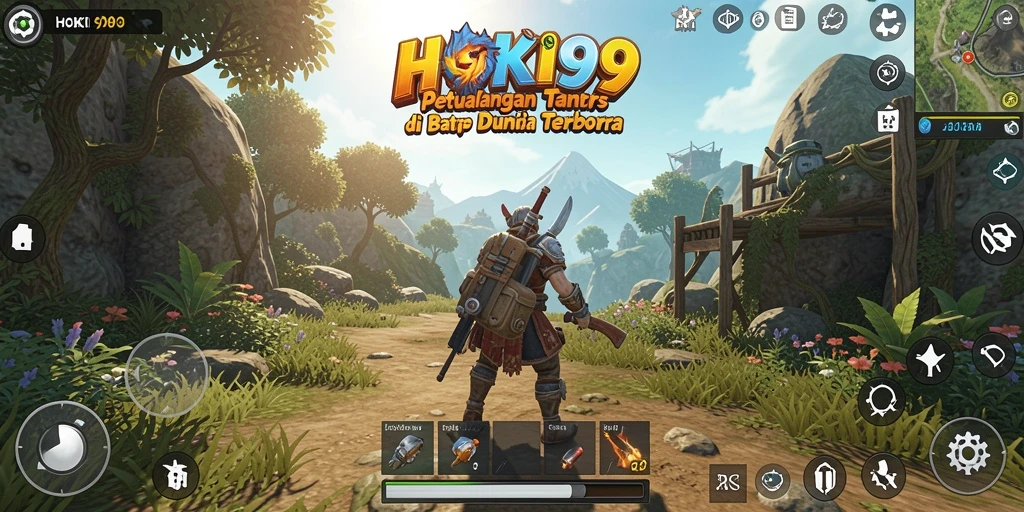 Screenshot HOKI99 menampilkan petualangan epik dalam dunia terbuka.
