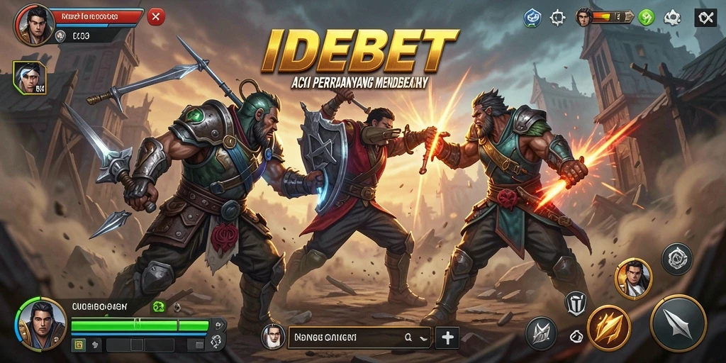 Tampilan aksi seru dalam gameplay IDEBET yang mendebarkan.