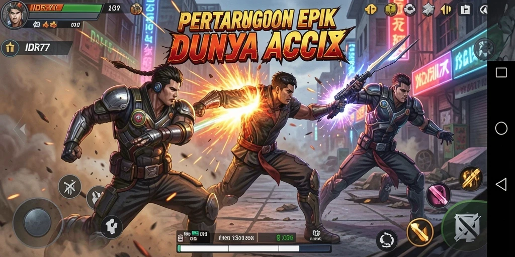 Tampilan permainan IDR77 yang penuh aksi dan seru.
