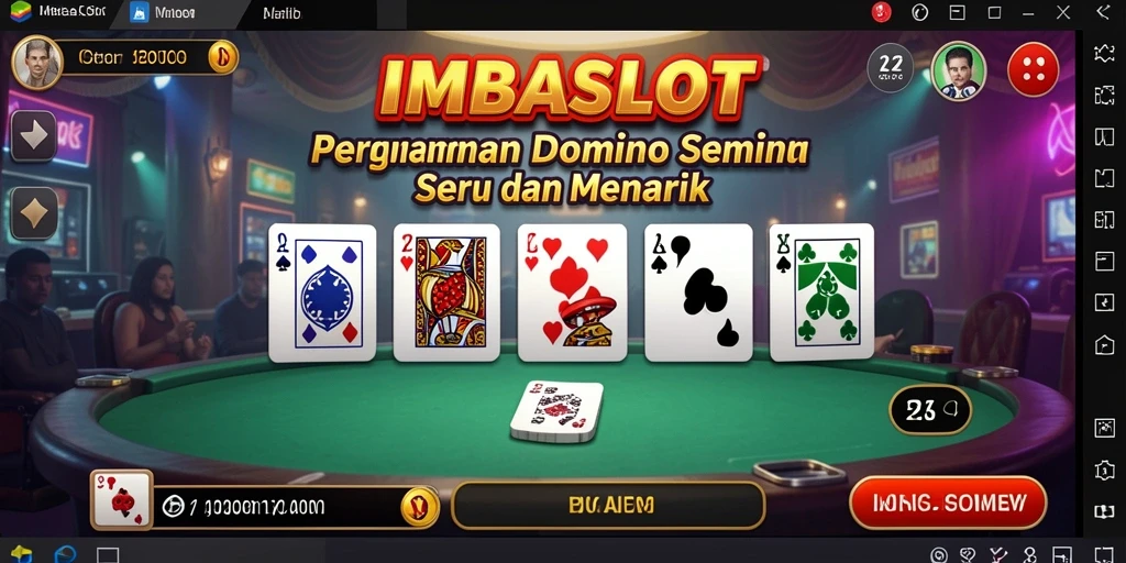 Tampilan gameplay seru dari IMBASLOT dengan teman-teman.