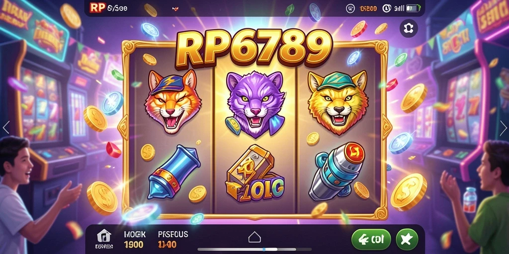 Screenshot RP6789 menampilkan gameplay Slot yang penuh warna dan mengasyikkan.