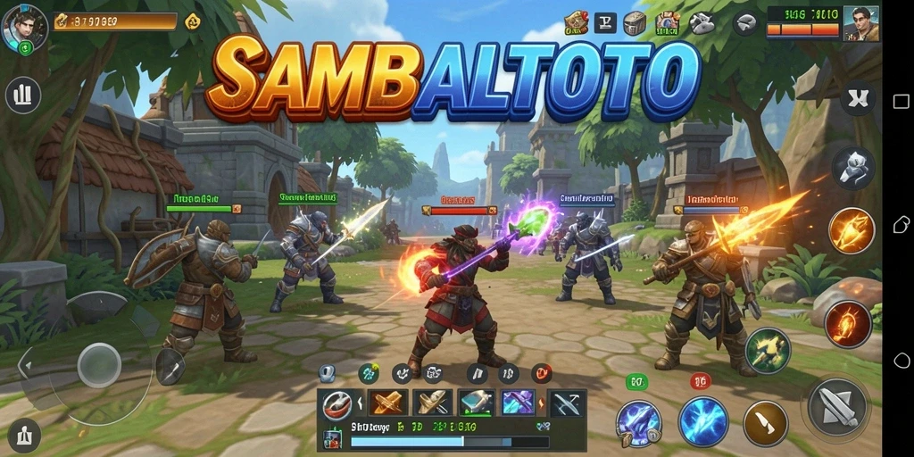 Tampilan gameplay menarik dari SAMBALTOTO di layar smartphone.