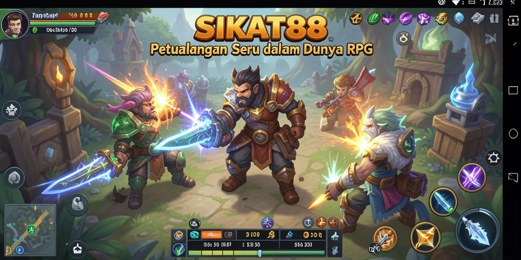 Tampilan gameplay RPG SIKAT88 yang menakjubkan dan mendebarkan.