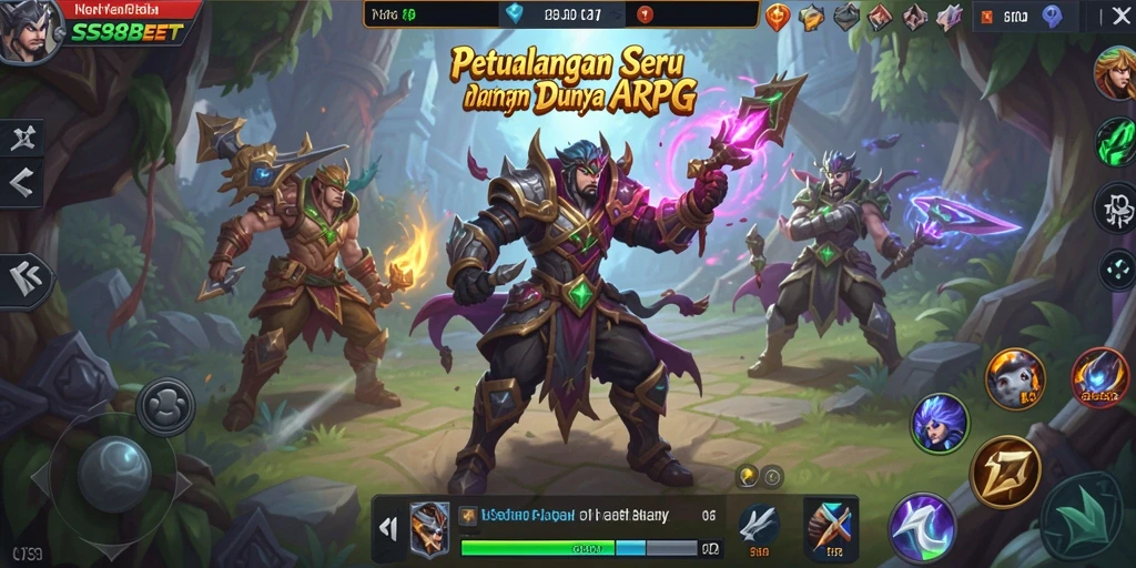 Tampilan gameplay dinamis dalam SS88BET dengan aksi pertempuran yang seru.