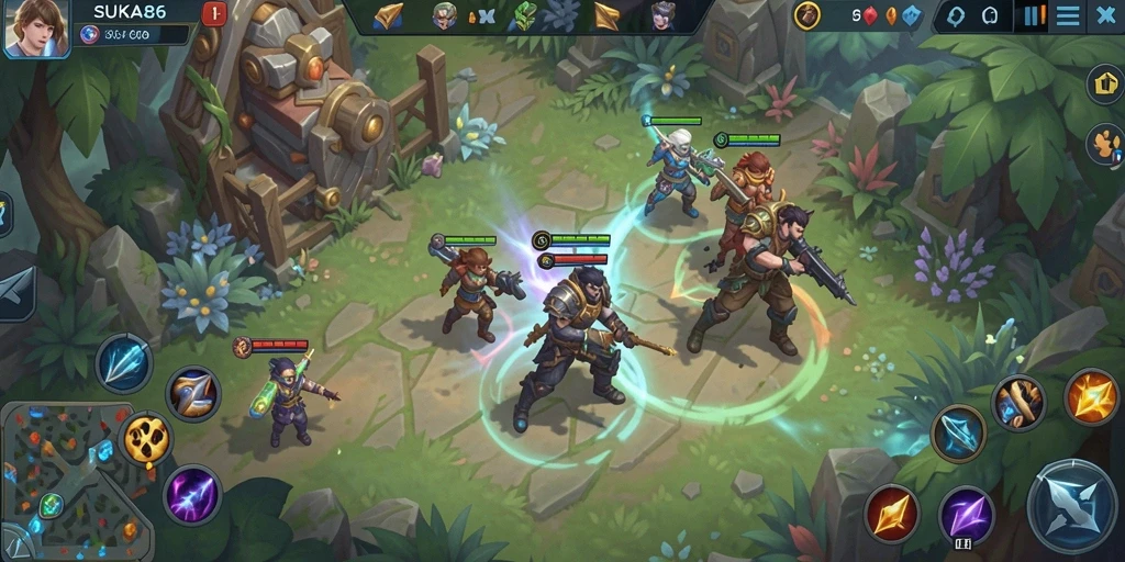 Tampilan menarik dari gameplay SUKA86 yang menegangkan.