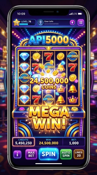 Tangkapan layar fitur utama aplikasi api5000.